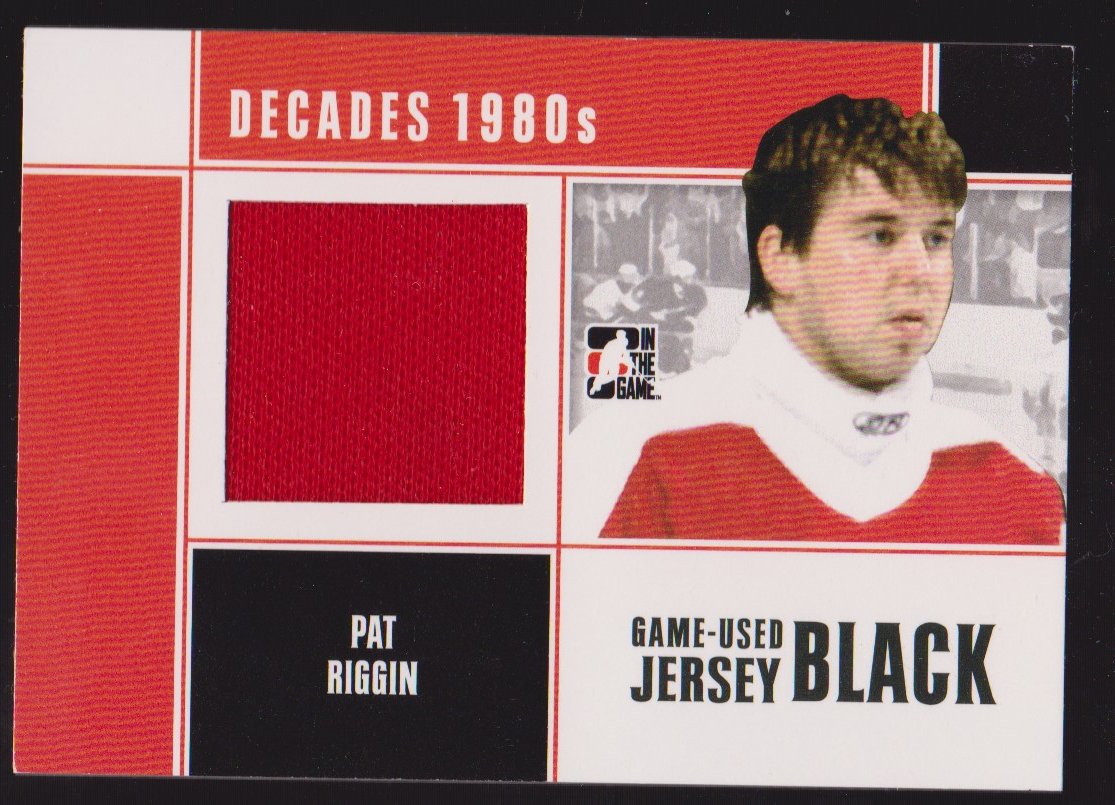 2010-11 ITG Decades 1980s Jerseys Black #M48 Pat Riggin (image for) 2010-11 ITG Decades 1980s Jerseys Black #M48 Pat Riggin
